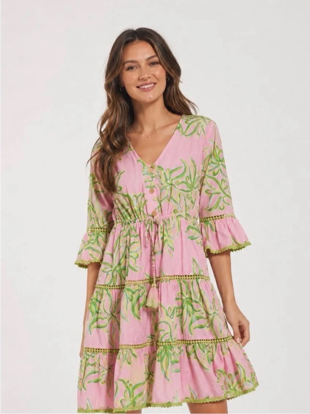56. LAST 1! COST🛑Moda posa beach dress cotton bohemian conservative length
